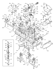 Part Location Diagram of 603-0452A-4021 Cub Cadet Front Lift Bracket Assembly